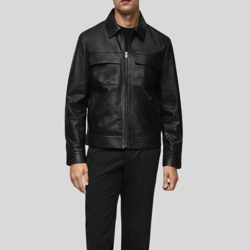 Eshan Genuine Leather Jacket For Men